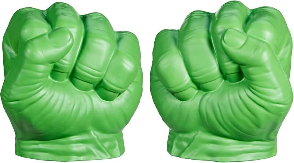 Marvel Hulk Gamma Smash Fists, Soft Foam Role Play Toy, Avengers Super Hero Toys for Kids Ages 5 and Up