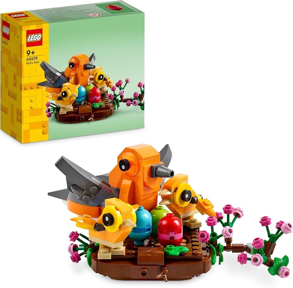 LEGO Bird’s Nest Building Toy Kit, Seasonal Display for a Table or Shelf, Fun Build for Kids Ages 9 and Up, 40639